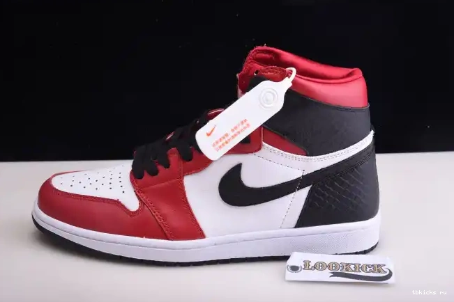 TB WMNS Air Jordan OG Snake CD0461-601 1 High Satin 0608